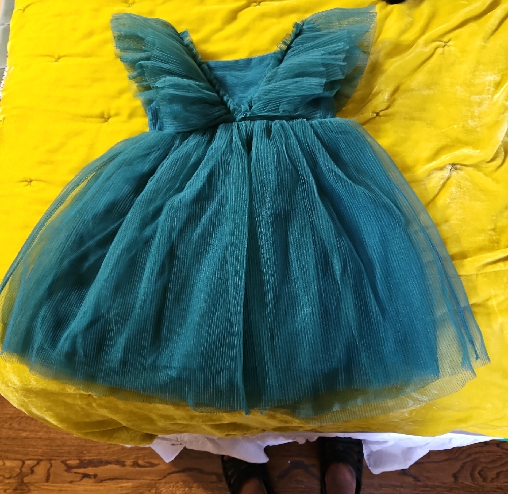 H&M Turquoise Ruffle Kids Dress - Picture 9 of 12